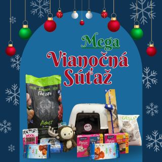 🎁 MEGA VIANOČNÁ SÚŤAŽ 🎁 Vyhrajte balíček plný darčekov pre vášho miláčika. Výhry budú dve! 🎁BALÍČEK PRE PSÍKA 🎁BALÍČEK PRE...